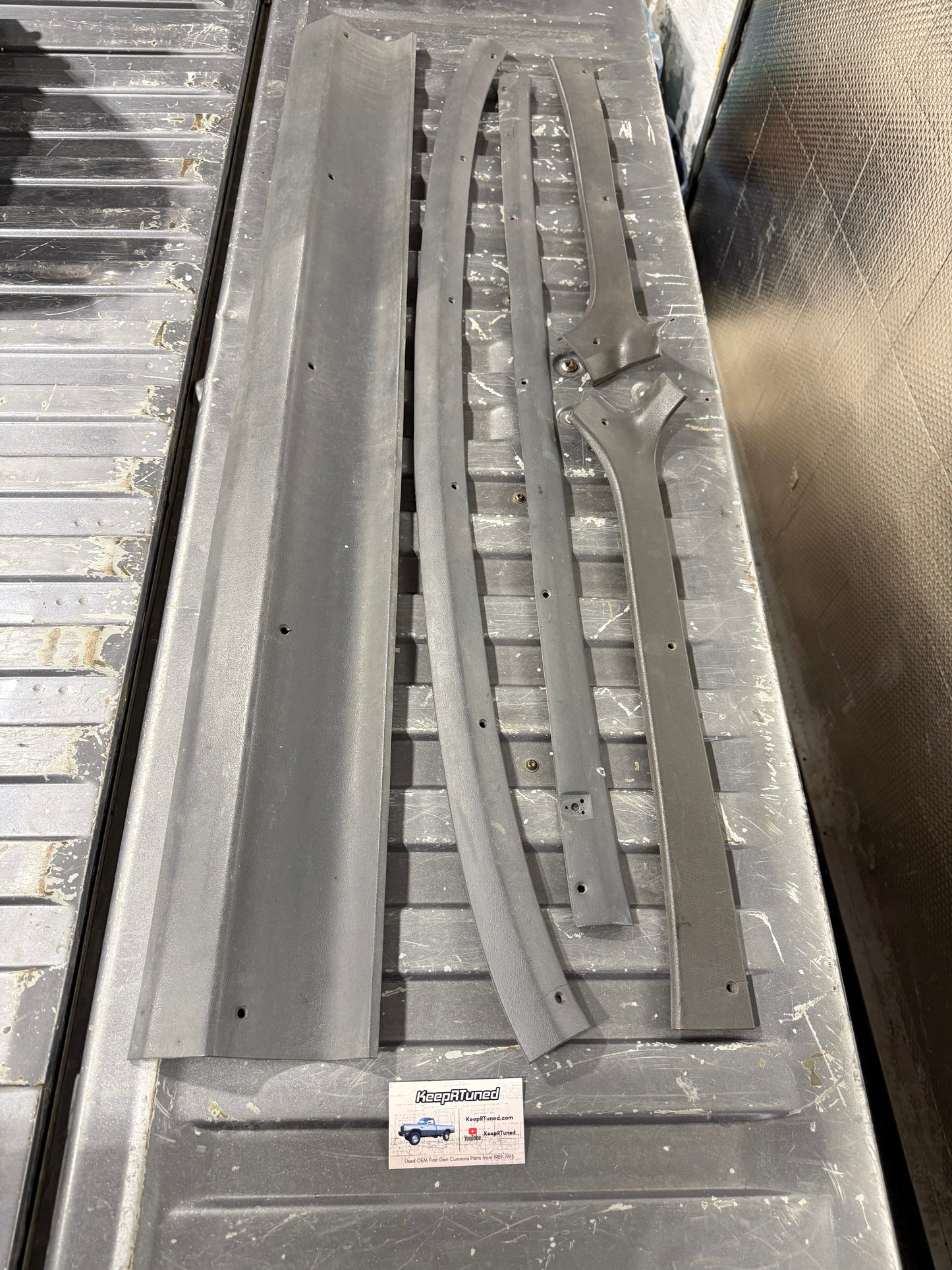 Grey Headliner Trim Bundle 81-93 Dodge Ram 1st Gen Cummins