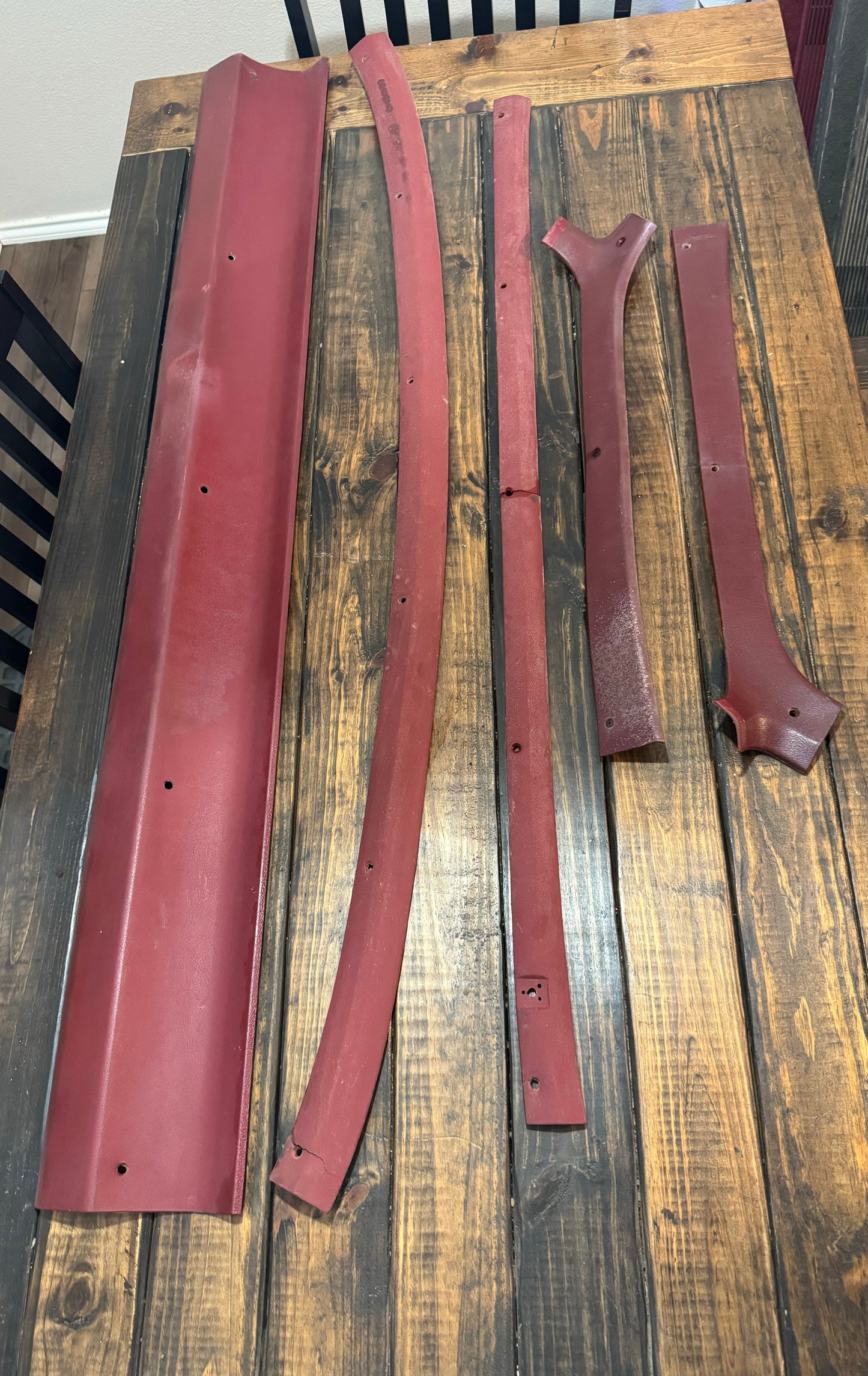 Red Headliner Trim Bundle