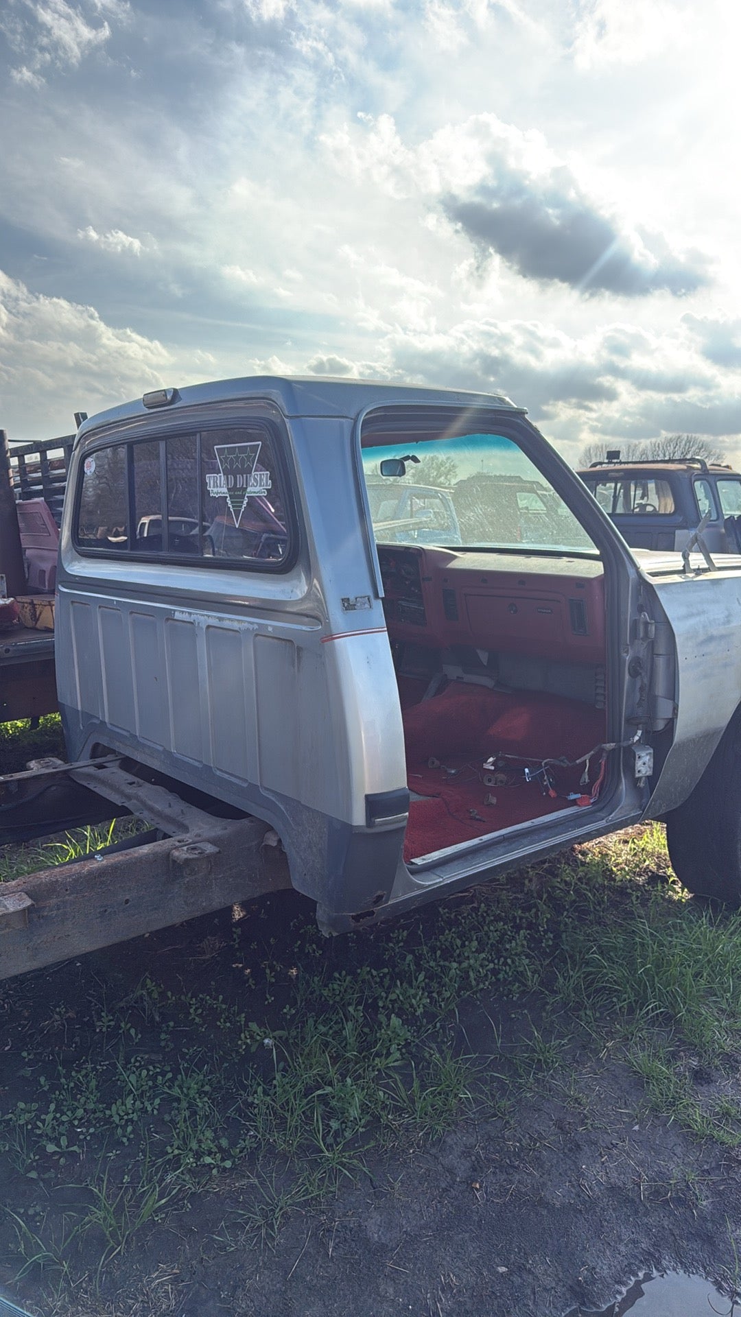 Single Cab Silver Grey Truck Cab 1993 First Gen Cummins Dodge Ram Local Pickup