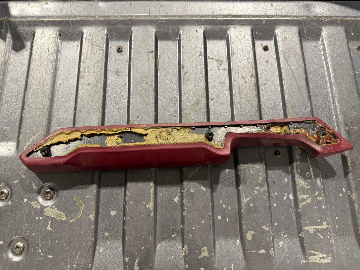 Red Drivers Arm Rest 89-93 Dodge Ram 1st Gen Cummins (See Pictures)