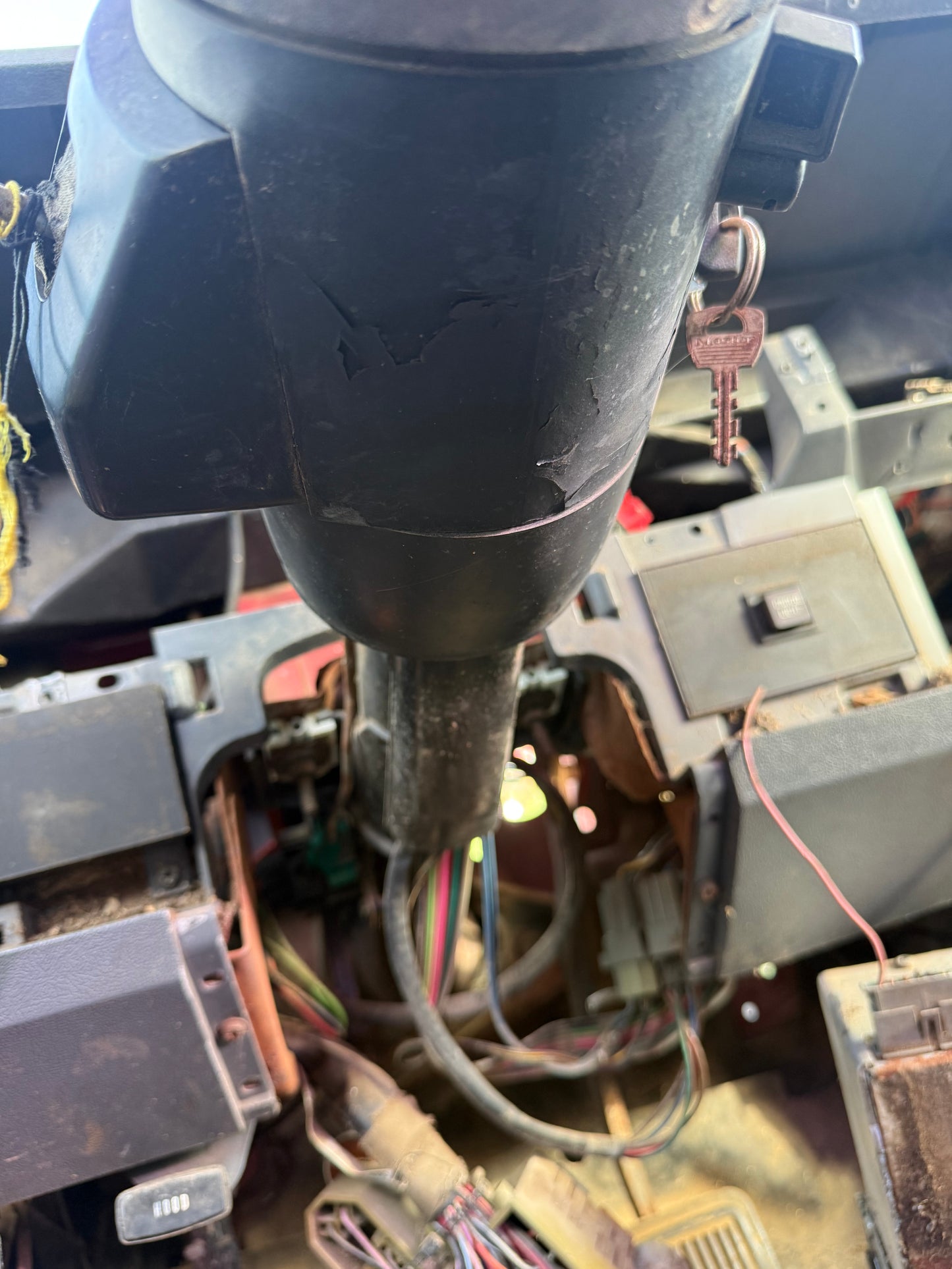 Steering Column 89-90 Dodge Ram Cummins Manual (No Tilt) With Turn Signal And Wiper Controls, Ignition And Key