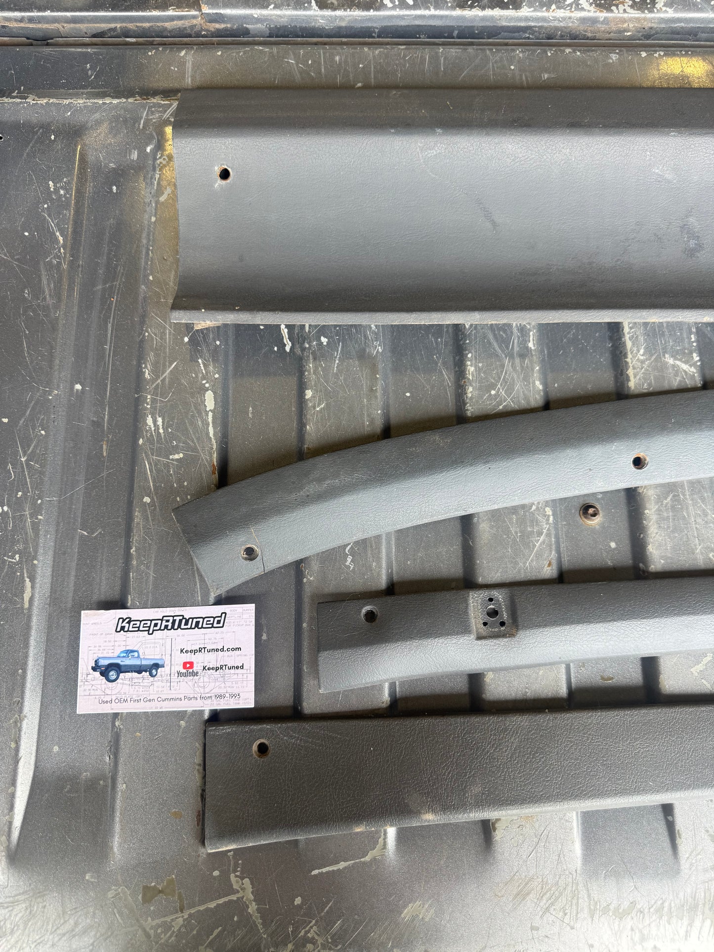 Grey Headliner Trim Bundle 81-93 Dodge Ram 1st Gen Cummins