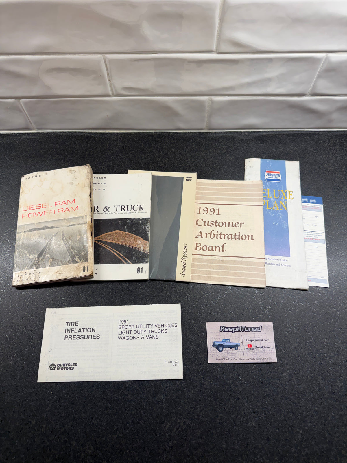 Owner's Manual And Owners Packet 1991 Dodge Ram 1st Gen Cummins