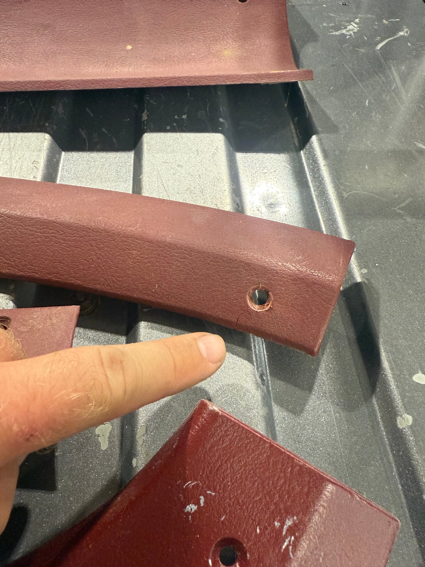 Red Headliner Trim Bundle 81-93 Dodge Ram 1st Gen Cummins