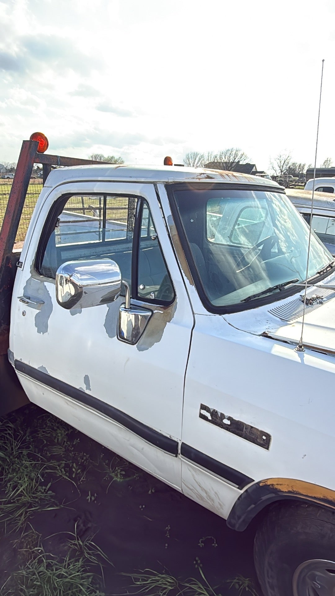 Single Cab White Truck Cab 1991 First Gen Cummins Dodge Ram Local Pickup