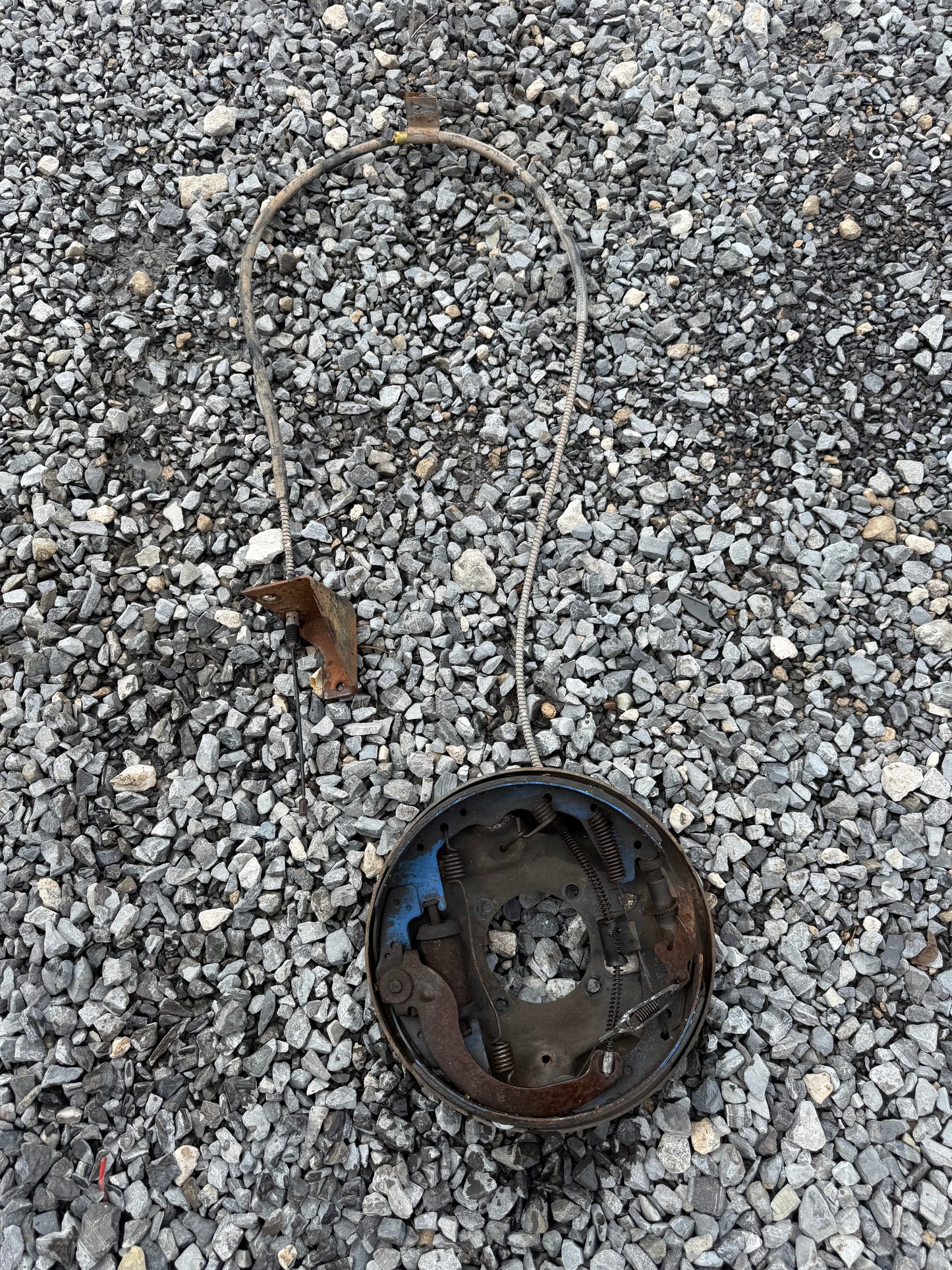 Dana 70 Rear End Single Wheel / Dually PASSENGER SIDE Brake Components 1989 - 1993 Dodge Ram First Gen Cummins (comes with e brake cable and backing plate)