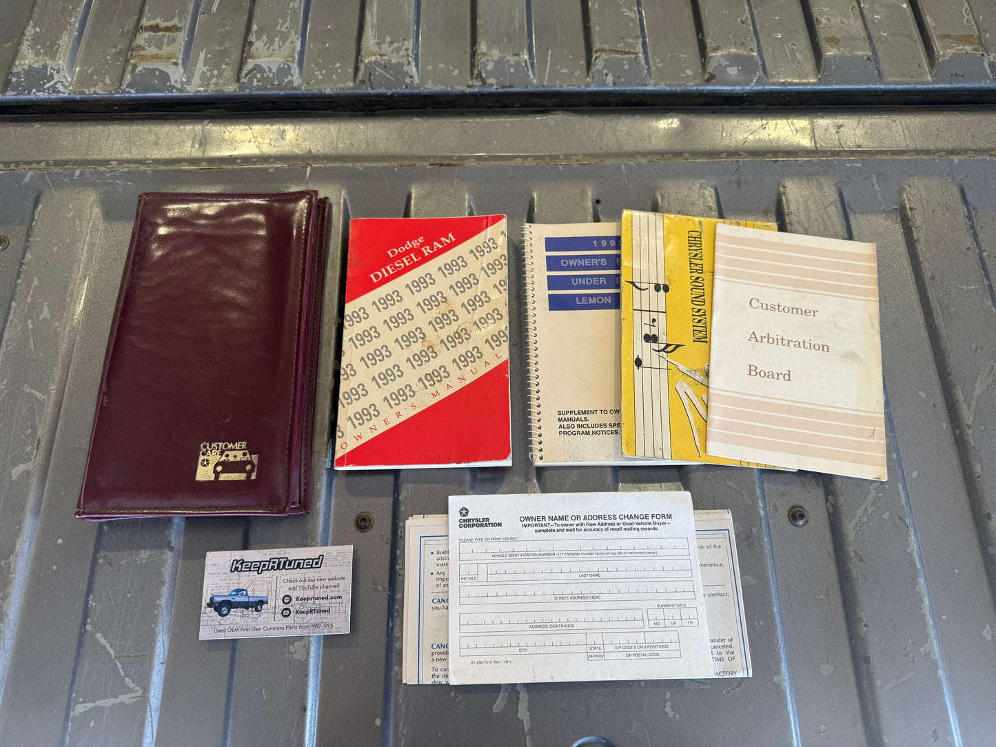 Owners Manual and Owners Packet 1993 Dodge Ram Cummins