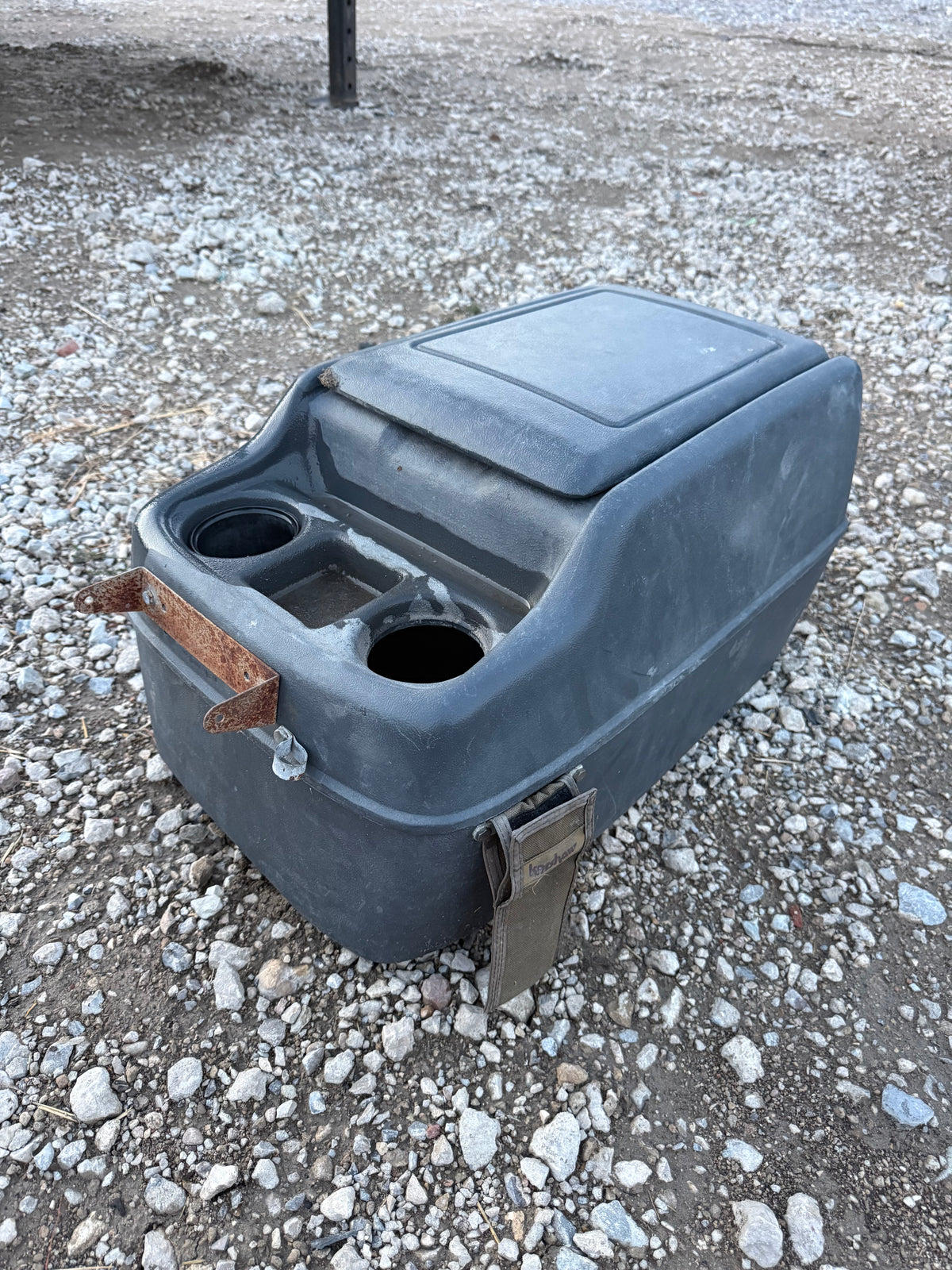 Center Console Grey For Captain Seats 89-93 Dodge Ram Cummins