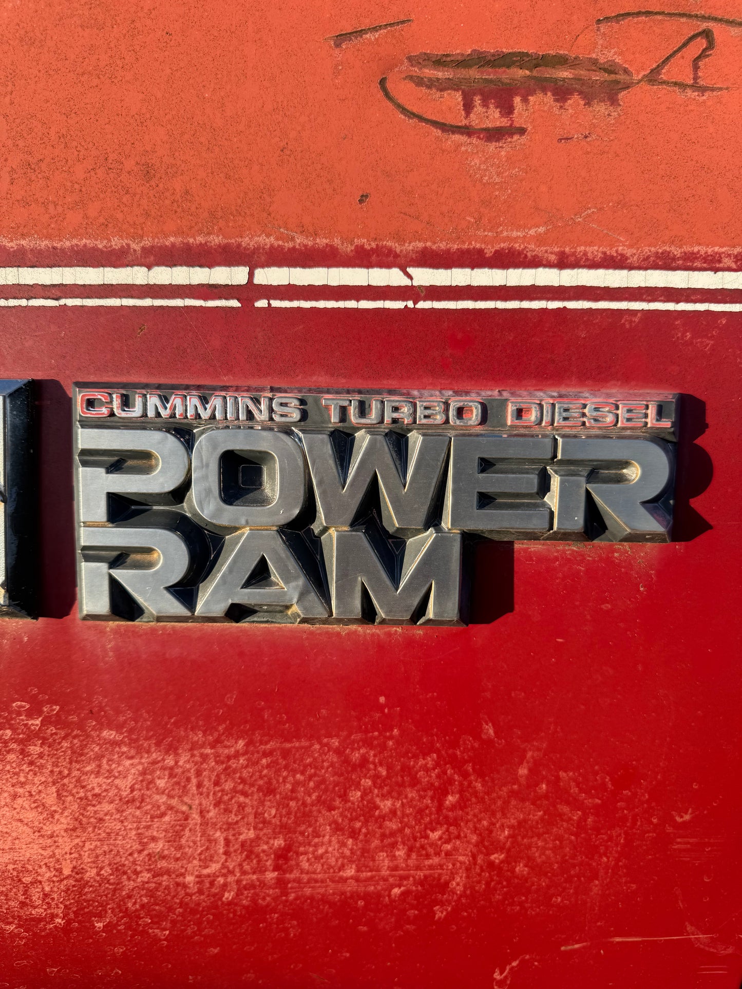 Power Ram Cummins Emblem 89-90 W250 W350 Set of 2