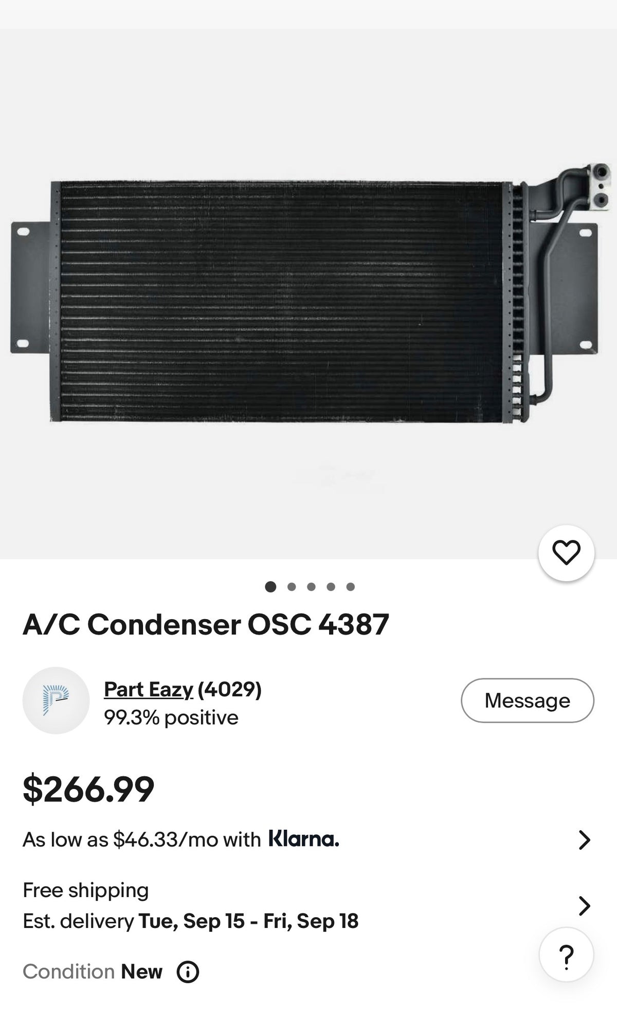 AC Condenser New In Box 91-93 First Gen Cummins
