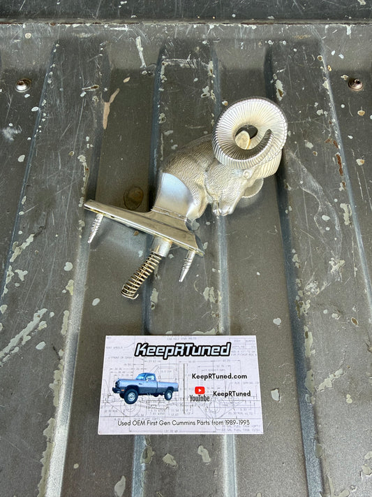 Rams Head Hood Ornament OEM Used