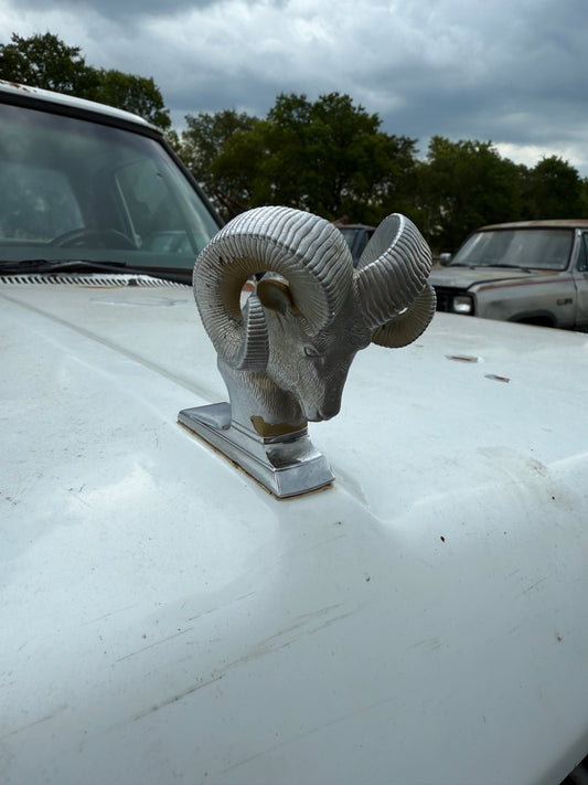Rams Head Hood Ornament OEM