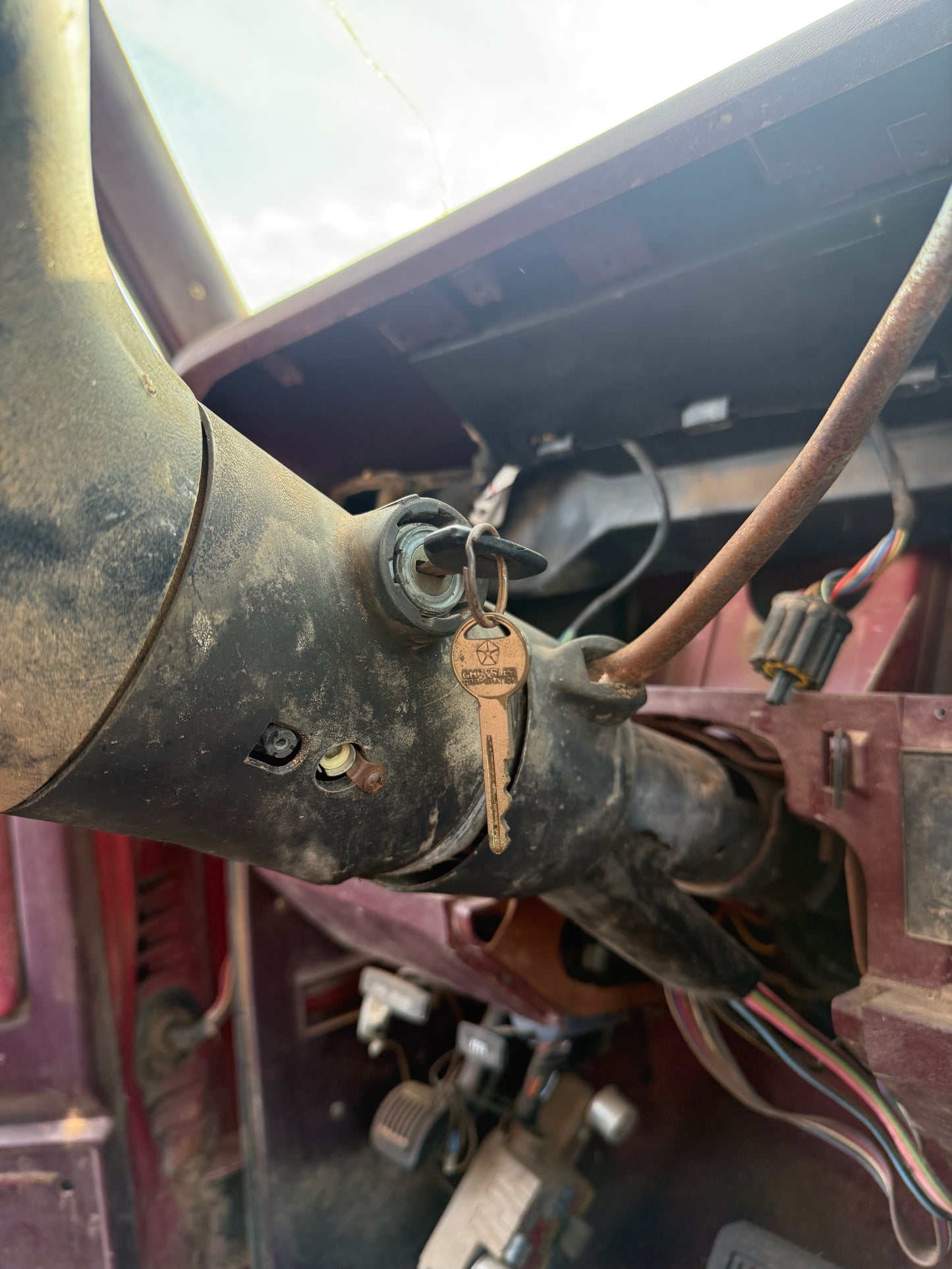 Steering Column 89-90 Dodge Ram Cummins Auto With Tilt (Whole Column)