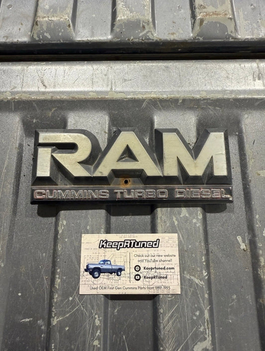 Emblem 1989-1990 Ram Cummins 2wd Emblem