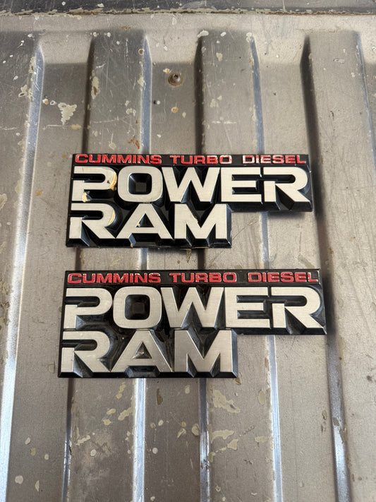 Power Ram Cummins Emblem 89-90 W250 W350