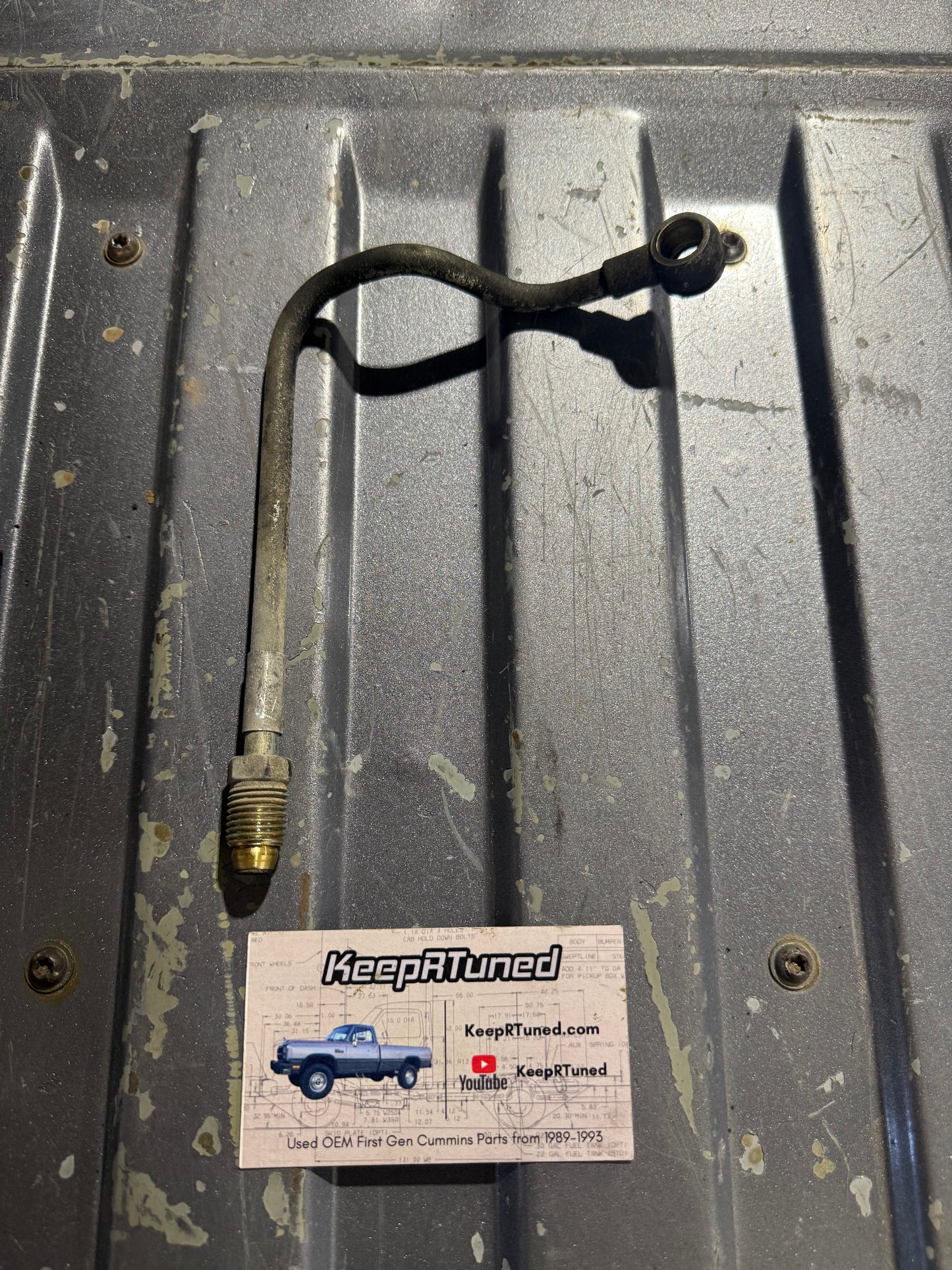Fuel Line From Lift Pump To Fuel Filter Housing OEM 12 Valve Cummins