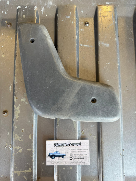 Single Cab Bench Seat Hinge Cover (passenger side) Grey 89-93 Dodge Ram 1st Gen