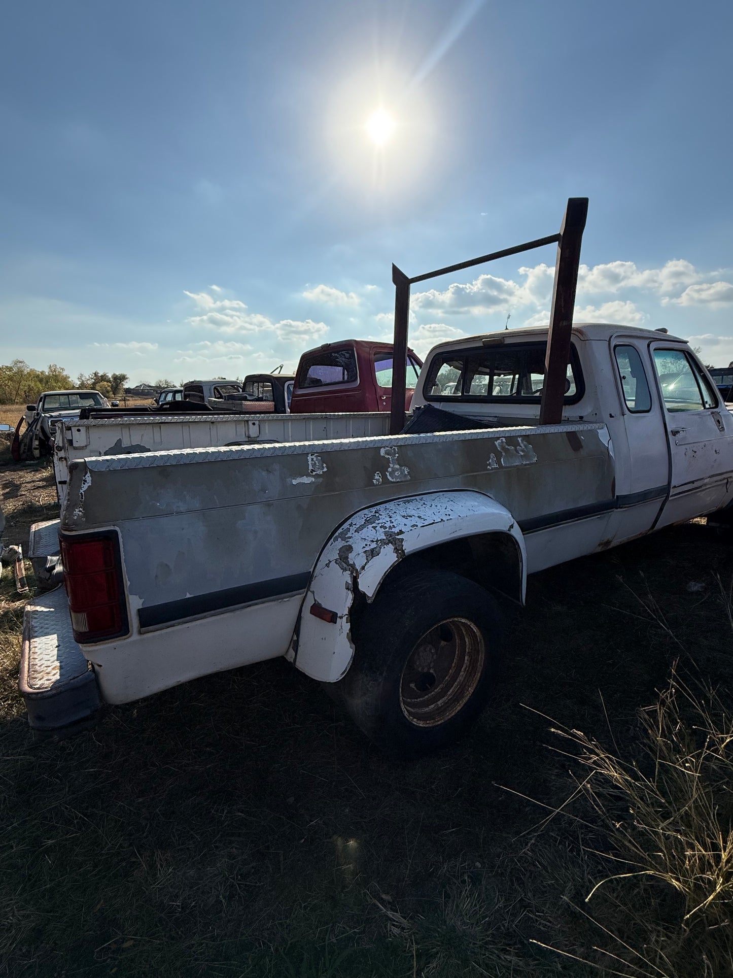 White Dually Bed First Gen Cummins