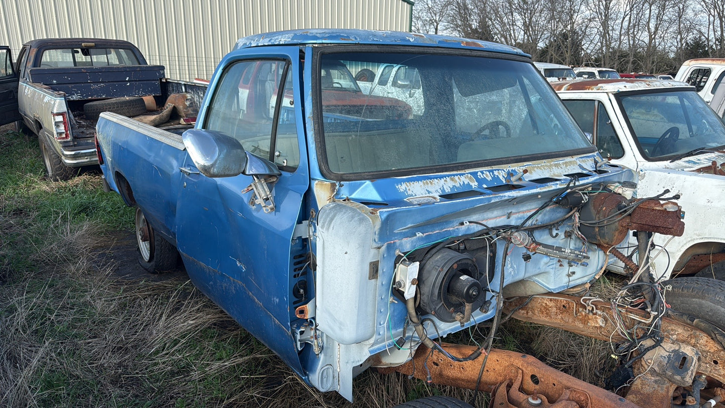 Single Cab Blue Truck Cab 1991 First Gen Cummins Dodge Ram Local Pickup