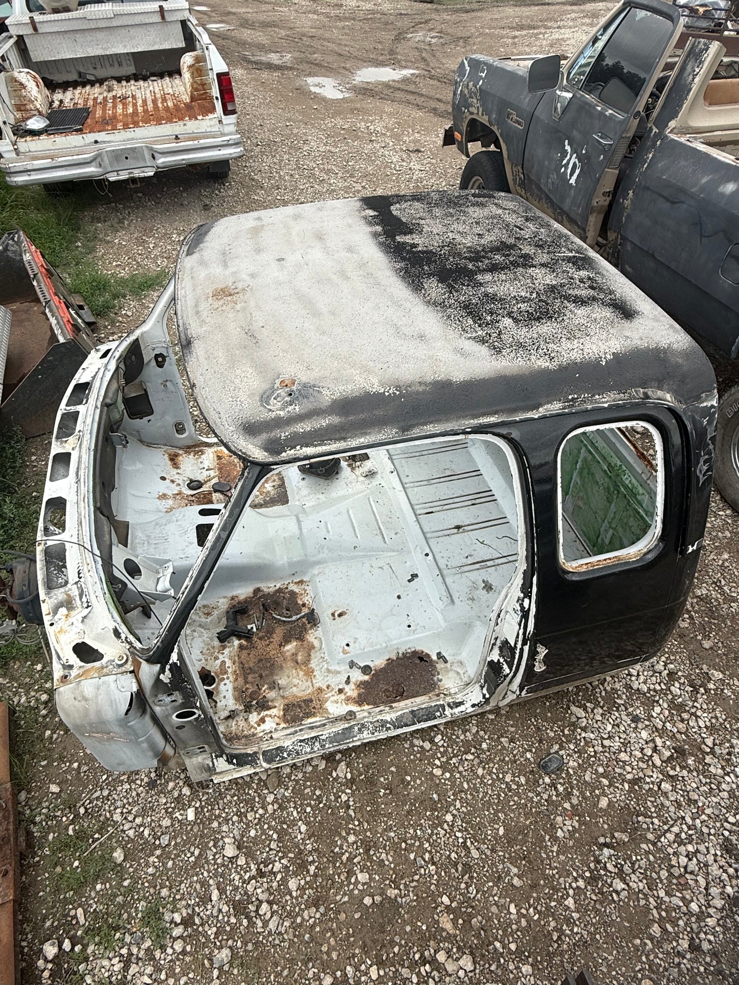 Club Cab Black and White (gutted cab) 1992 Dodge Ram 1st Gen Cummins Local Pickup