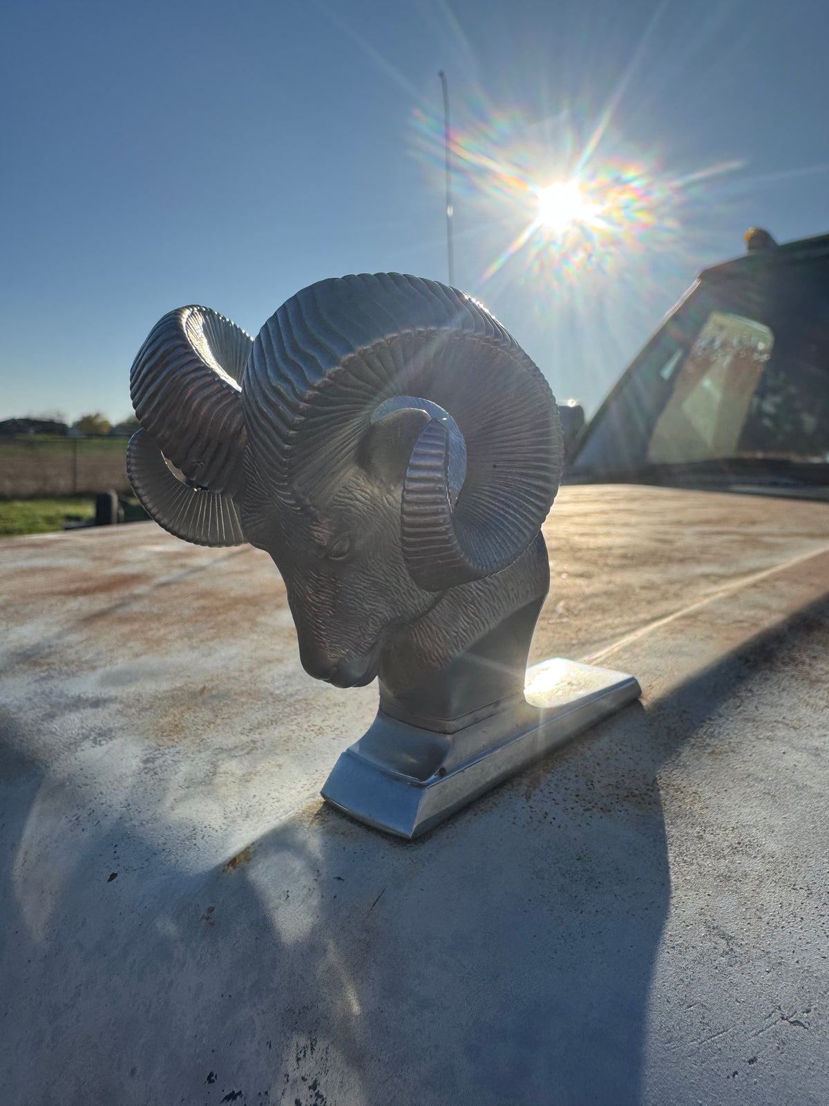 Edgefield Rams Head Rams Head Hood Ornament OEM Used – KeepRTuned