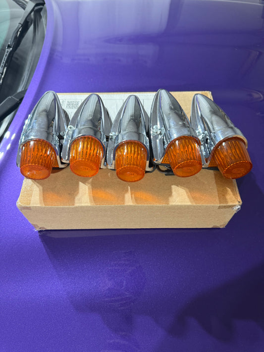 NOS Cab Light Set Hella Light Chrome Rare!!