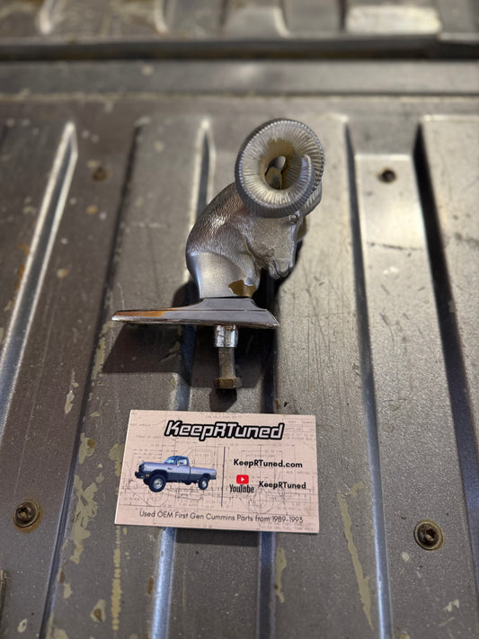 Rams Head Hood Ornament OEM Used