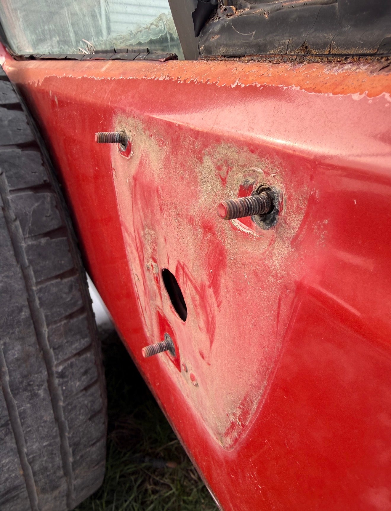 Mirror Base Plate From Inside Door Passenger Side OEM Dodge Ram 91-93 Cummins Dodge Ram