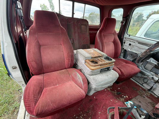 Bucket Seat Set (Red) 92-93 Dodge Ram 1st Gen Cummins