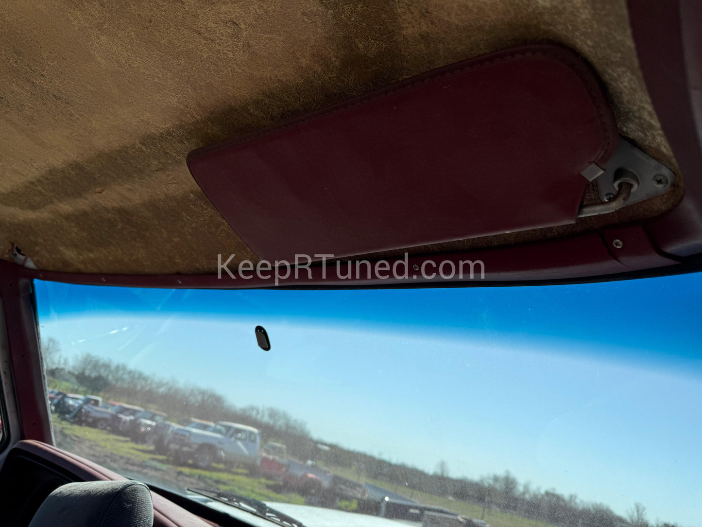 Trim Above The Windshield Red (See Pictures)