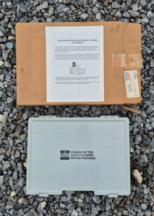 MOPAR DOUBLE BITTED KEY / LOCK CYLINDER REPAIR PACKAGE KIT