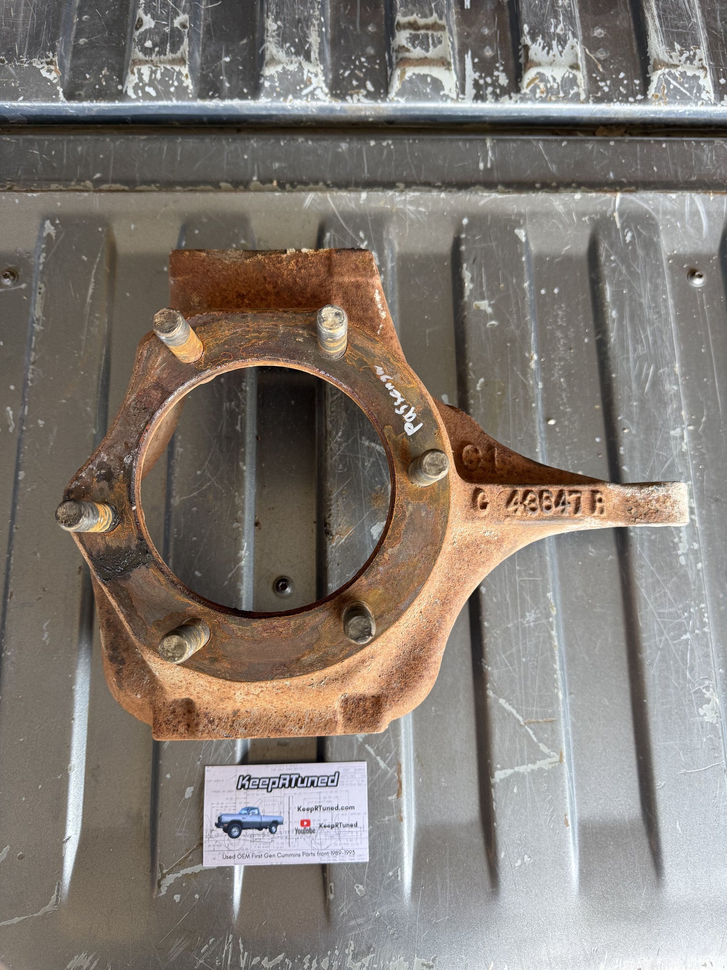 Dodge 1st Gen Cummins Dana 60 Front King Pin Steering Knuckle Passenger Side