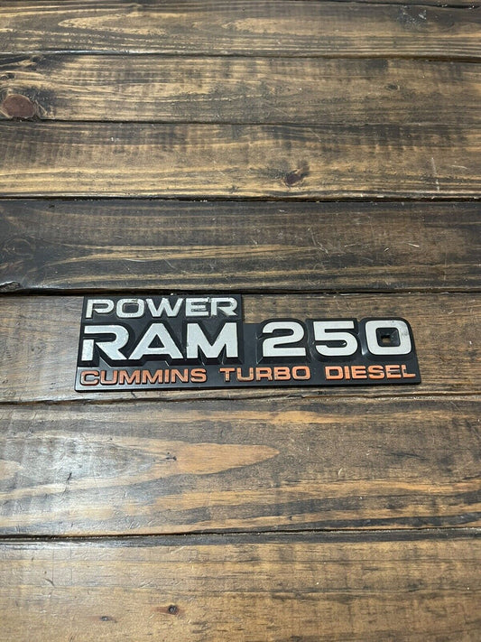 Emblem Power Ram 250 Single Emblem 4wd 91-93